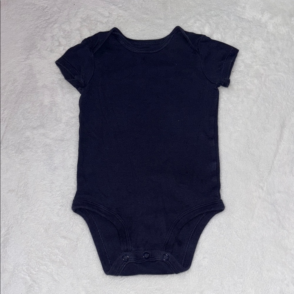 (3 for $10) Carter's Navy Blue Baby Bodysuit